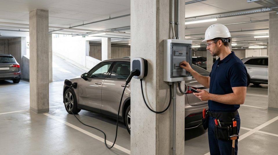 Instalação de Carregador de Carro Elétrico em Condomínio e Empresa